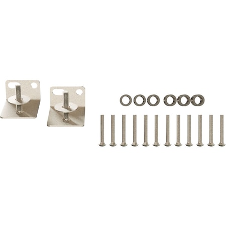 Ekena Millwork Barnfold 4-Door Adapter Kit, White Bronze GB6007M4K4WZ